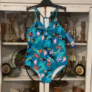 Girls Speedo One Piece Swim Suit, NWT